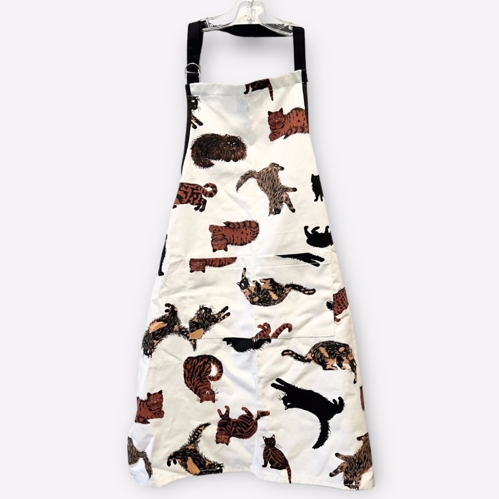 Hatley Long Hair Cats Apron With Front Pockets
